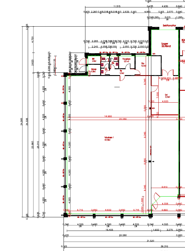 Grundriss linke Seite